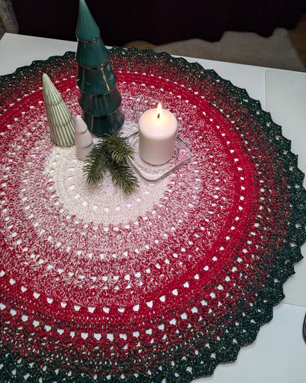 Häkel-Set Weihnachtsdeckchen "So viel Heimlichkeit" | Gratis-Anleitung (PDF) + Bobbelgarn