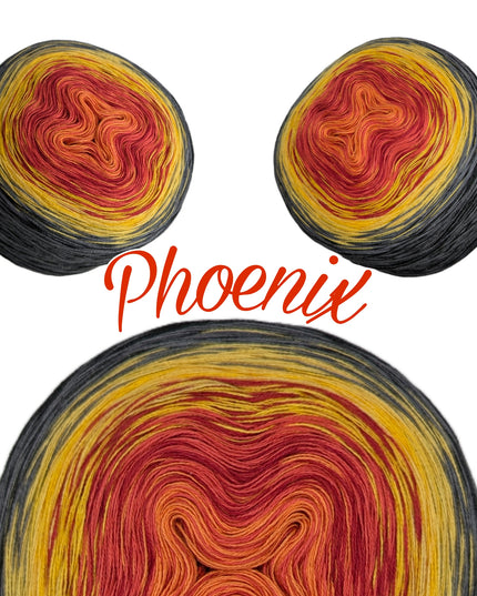 Häkel-Set Loop-Schal "Phoenix" | Gratis-Anleitung (PDF) + Bobbelgarn