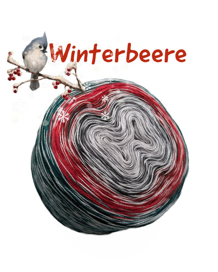 Bobbel Farbverlaufsgarn "Winterbeere"