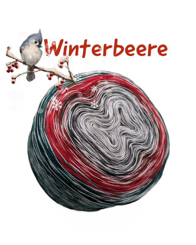 Bobbel Farbverlaufsgarn "Winterbeere"