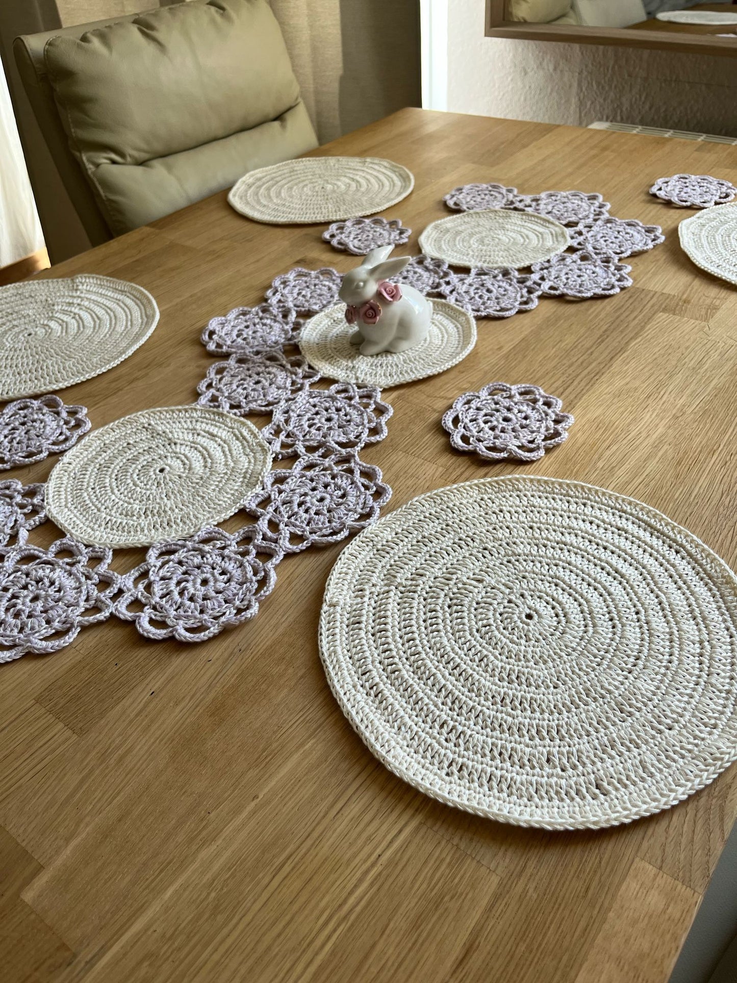 Häkelanleitung Tischset "Blütenzeit"