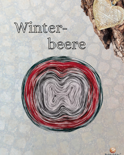 Bobbel Farbverlaufsgarn "Winterbeere"