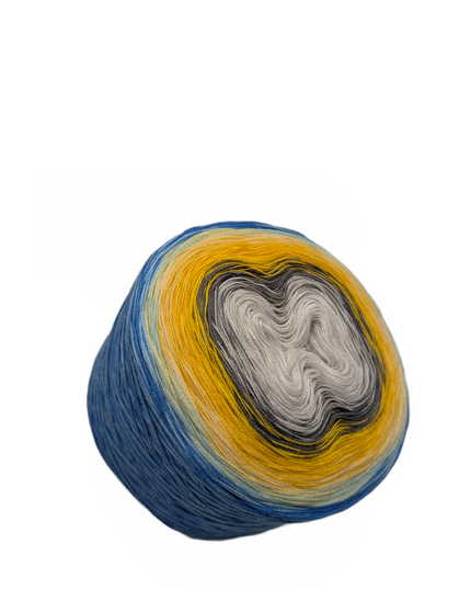 Bobbel Farbverlaufsgarn "Solgrau"