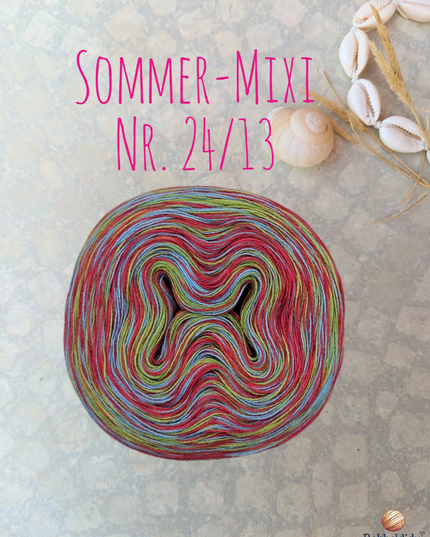 Bobbel Farbverlaufsgarn meliert "Sommer-Mixi Nr. 24/13"