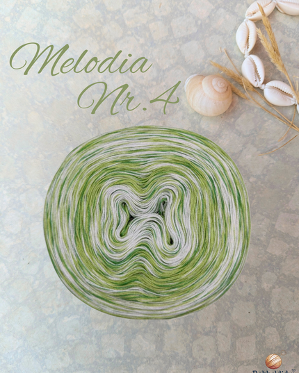 Bobbel Farbverlaufsgarn meliert "Melodia Nr. 4"