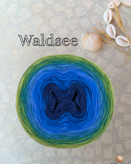 Bobbel Farbverlaufsgarn "Waldsee"