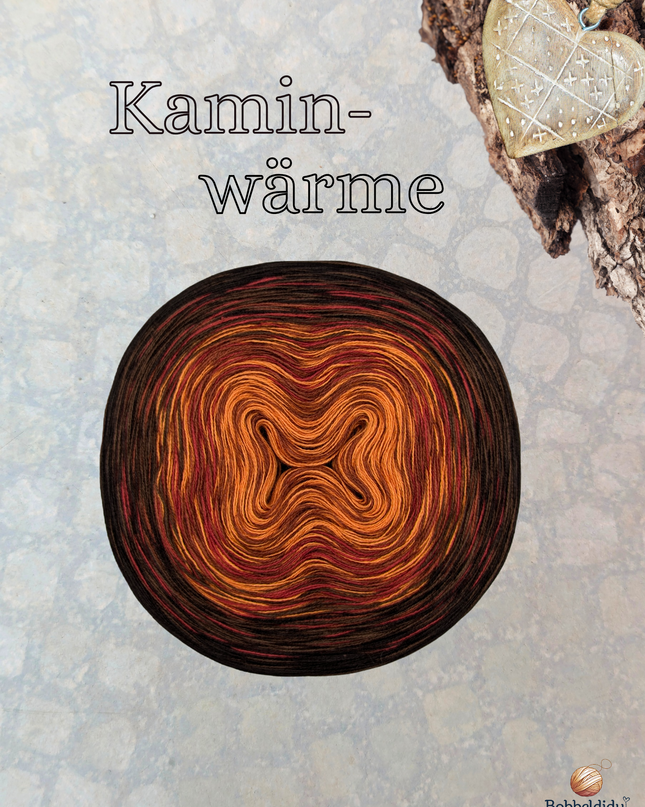 Bobbel Farbverlaufsgarn "Kaminwärme"