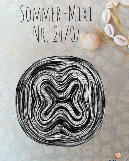 Bobbel Farbverlaufsgarn meliert "Sommer-Mixi Nr. 24/07"