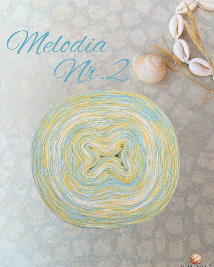 Bobbel Farbverlaufsgarn meliert "Melodia Nr. 2"