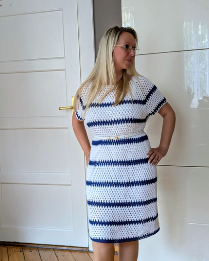 Häkel-Set Kleid "Regenbogenfarben" | Gratis-Anleitung (PDF) + Bobbelgarn