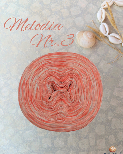 Bobbel Farbverlaufsgarn meliert "Melodia Nr. 3"
