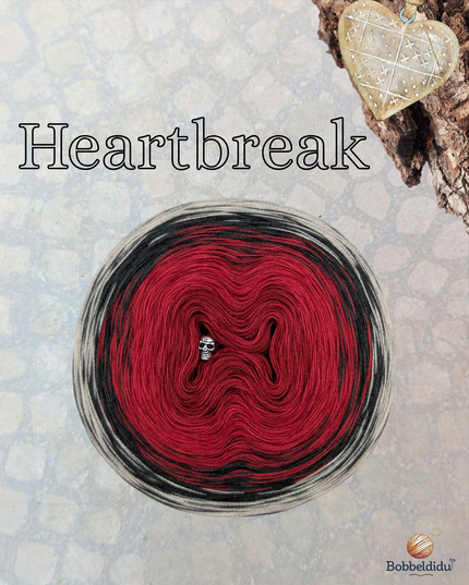 Bobbel Farbverlaufsgarn "Heartbreak"