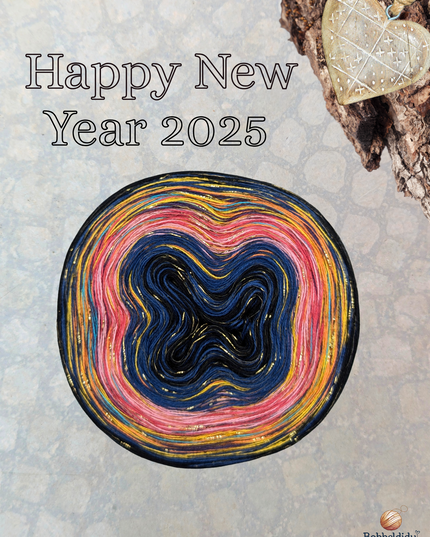 Farbverlaufsgarn Bobbel "Happy New Year 2025"