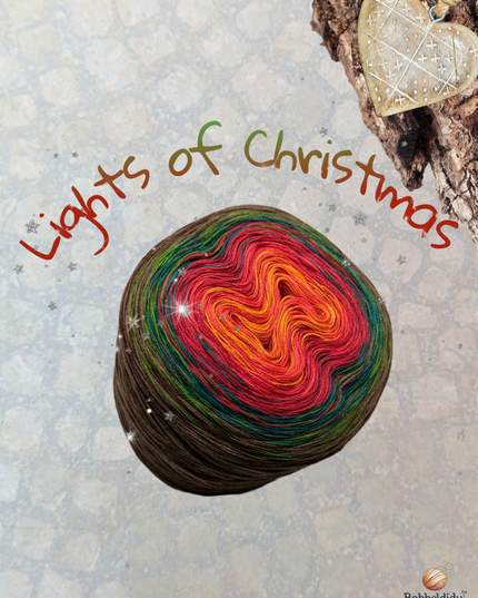 Bobbel Farbverlaufsgarn "Lights of Christmas"