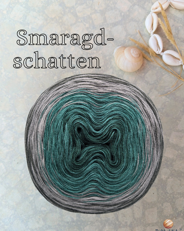 Bobbel Farbverlaufsgarn "Smaragdschatten"