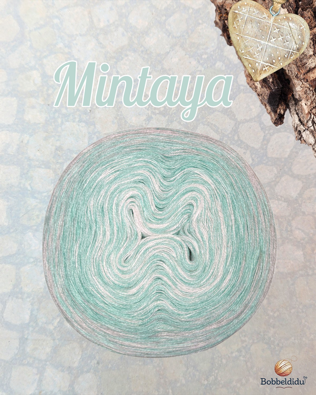 Bobbel Farbverlaufsgarn von Mint bis Grau 