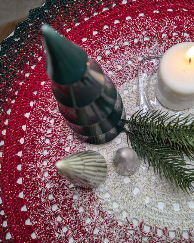 Häkel-Set Weihnachtsdeckchen "So viel Heimlichkeit" | Gratis-Anleitung (PDF) + Bobbelgarn