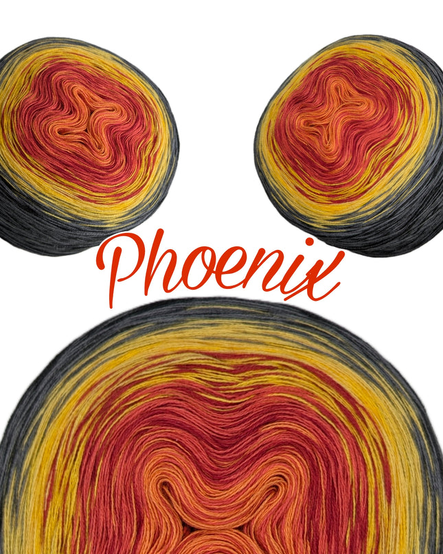 Häkel-Set Loop-Schal "Phoenix" | Gratis-Anleitung (PDF) + Bobbelgarn