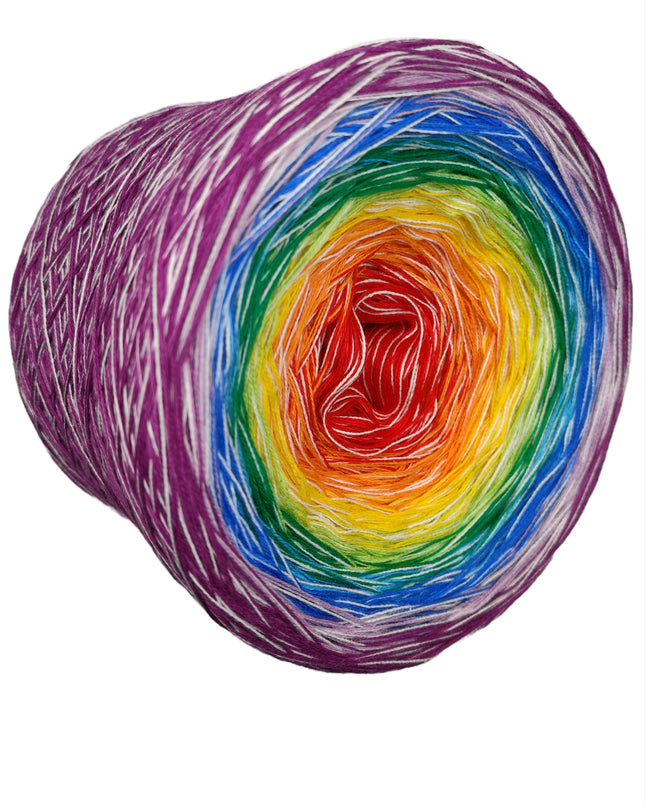 Farbverlaufsgarn Bobbel "Regenbogenfarben"