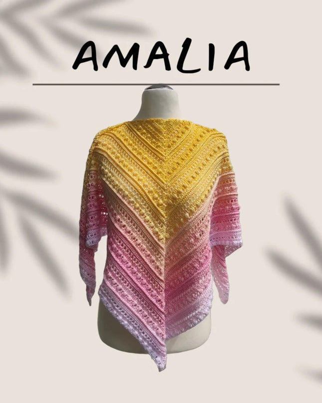 Häkel-Set Dreieckstuch "Amalia" | Gratis-Anleitung (PDF) + Bobbelgarn