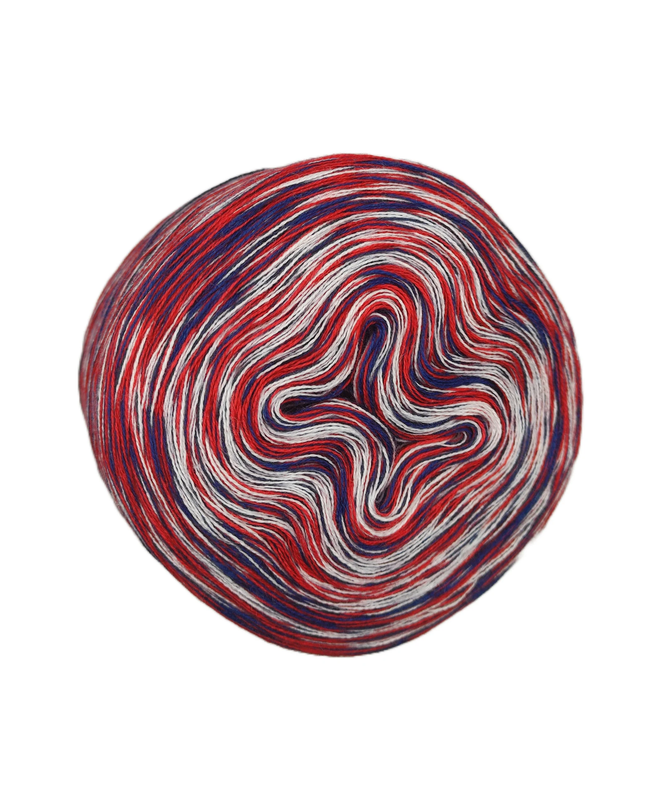 Bobbel Farbverlaufsgarn meliert "Sommer-Mixi Nr. 24/01"