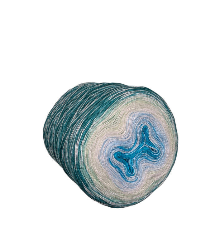 Bobbel Farbverlaufsgarn "Aquamarin"