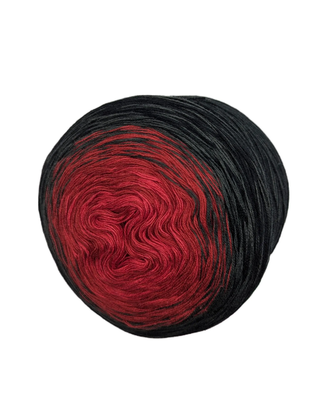 Bobbel gradient yarn "Vampire Kiss"