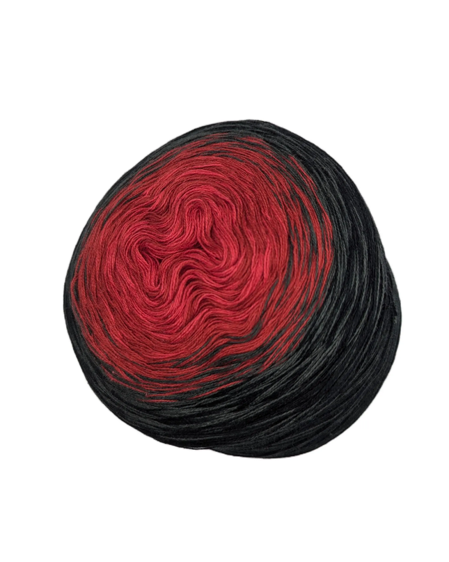 Bobbel gradient yarn "Vampire Kiss"