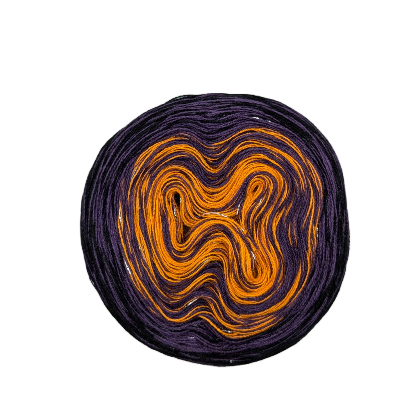 gradient yarn bobbin "Happy Halloween"