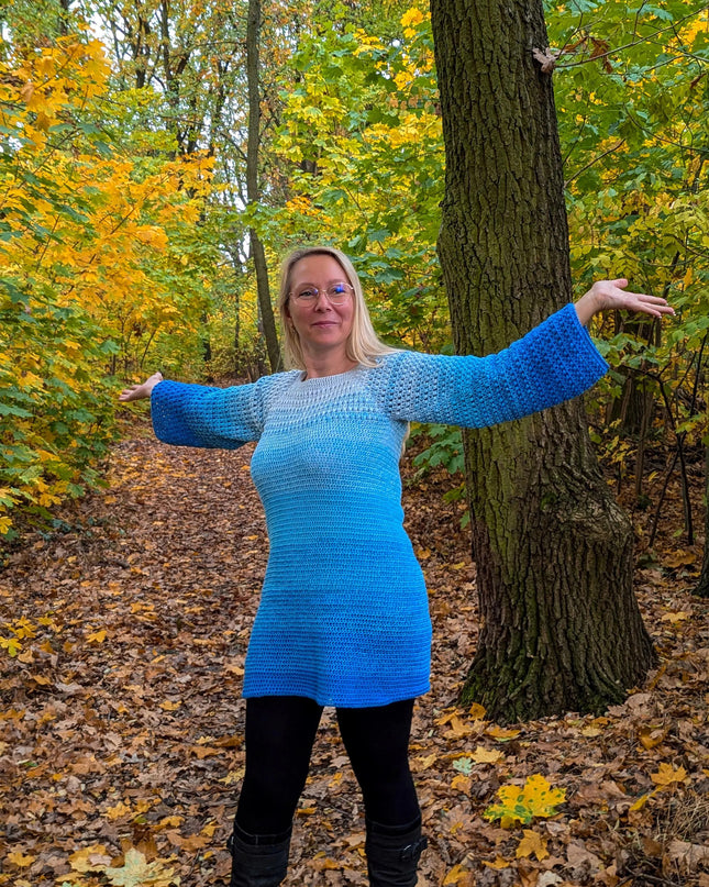 Häkelanleitung RVO Long-Pullover "Chicca Bella" (PDF)