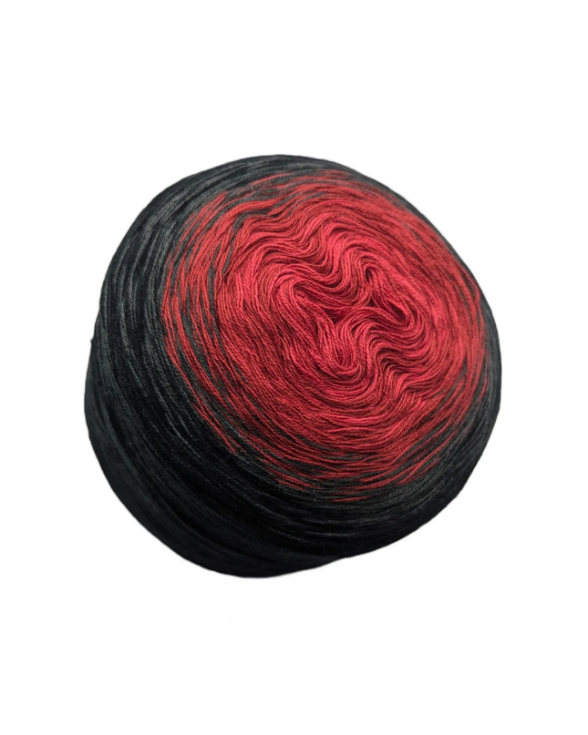 Bobbel gradient yarn "Vampire Kiss"