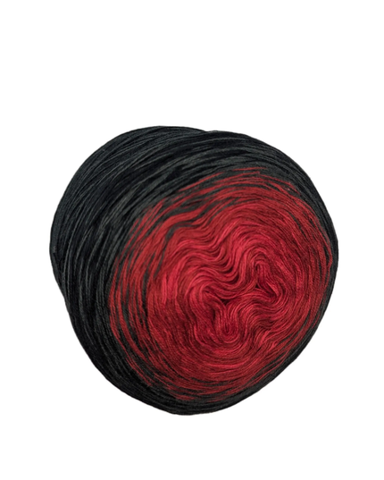 Bobbel gradient yarn "Vampire Kiss"