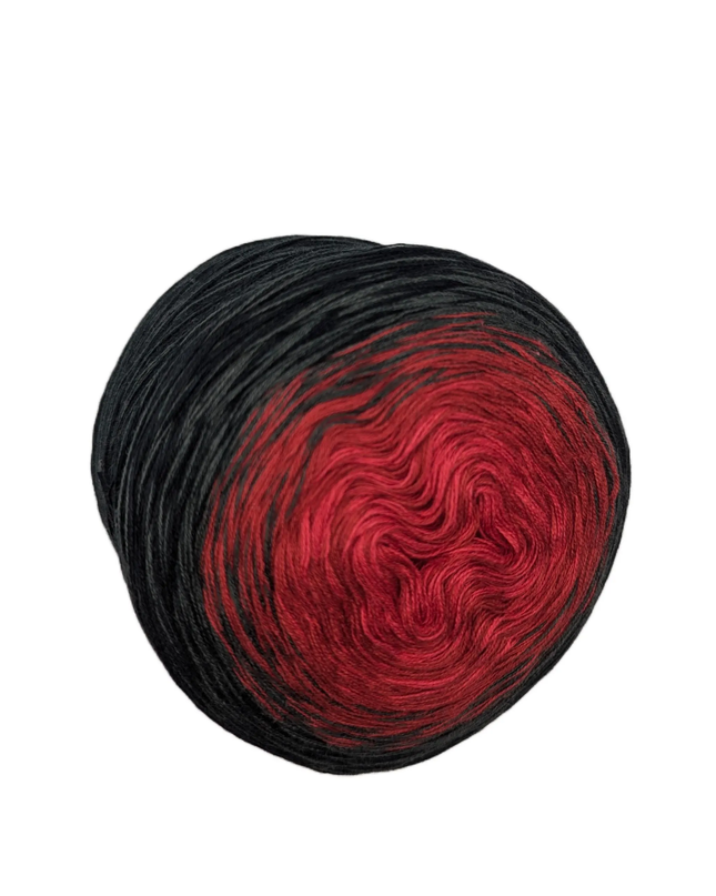 Bobbel gradient yarn "Vampire Kiss"