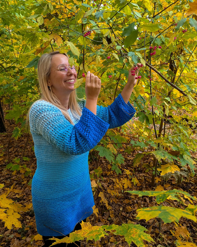 Häkel-Set RVO Long Pullover "Chicca Bella" | Gratis-Anleitung (PDF) + Bobbelgarn