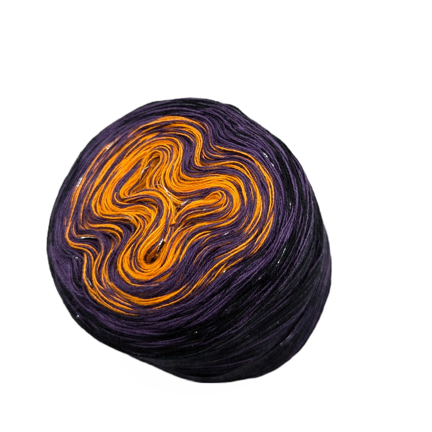 gradient yarn bobbin "Happy Halloween"