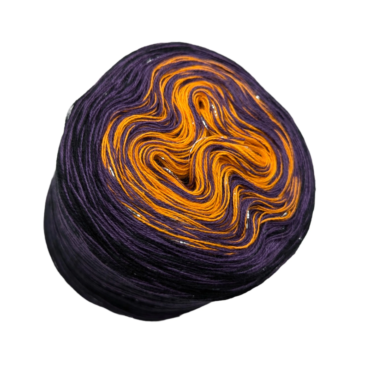 gradient yarn bobbin "Happy Halloween"
