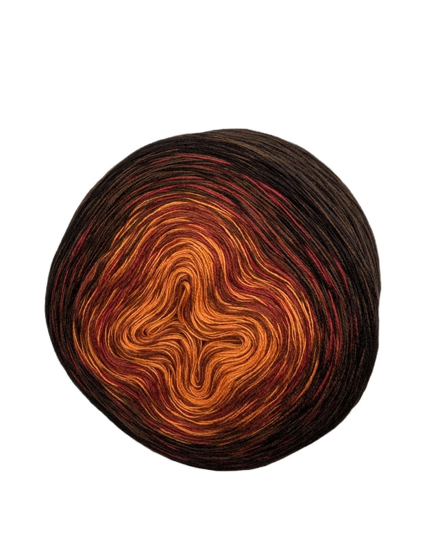 Bobbel Farbverlaufsgarn "Kaminwärme"