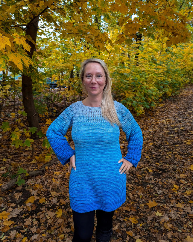 Häkelanleitung RVO Long-Pullover "Chicca Bella" (PDF)