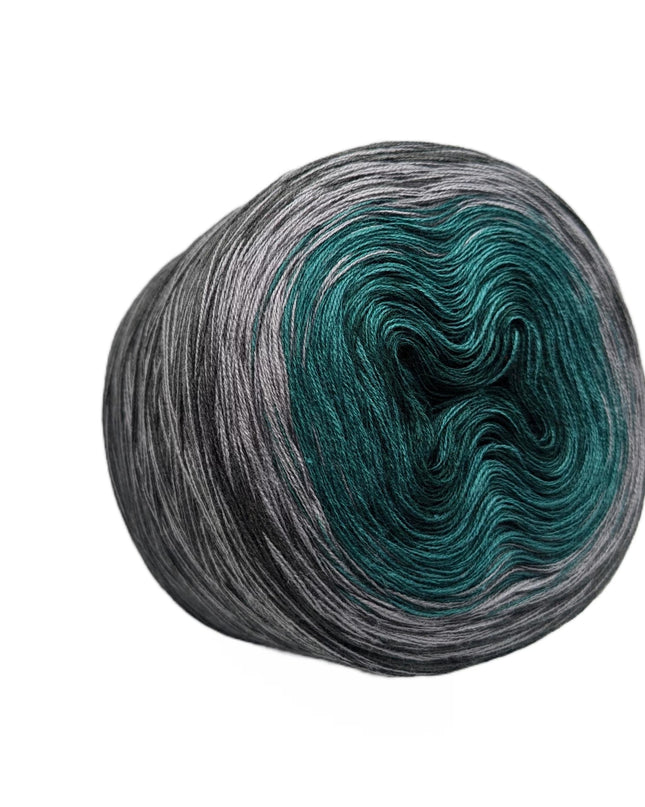 Bobbel gradient yarn "Emerald Shadow"