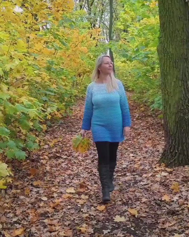 Häkel-Set RVO Long Pullover "Chicca Bella" | Gratis-Anleitung (PDF) + Bobbelgarn