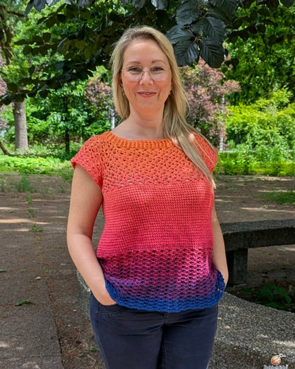 Häkelshirt Aphrodite | Häkelanleitung für den Sommer | Anfängerfreundlich | PDF