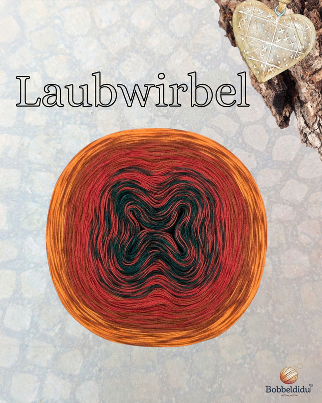 Bobbel Farbverlaufsgarn "Laubwirbel"
