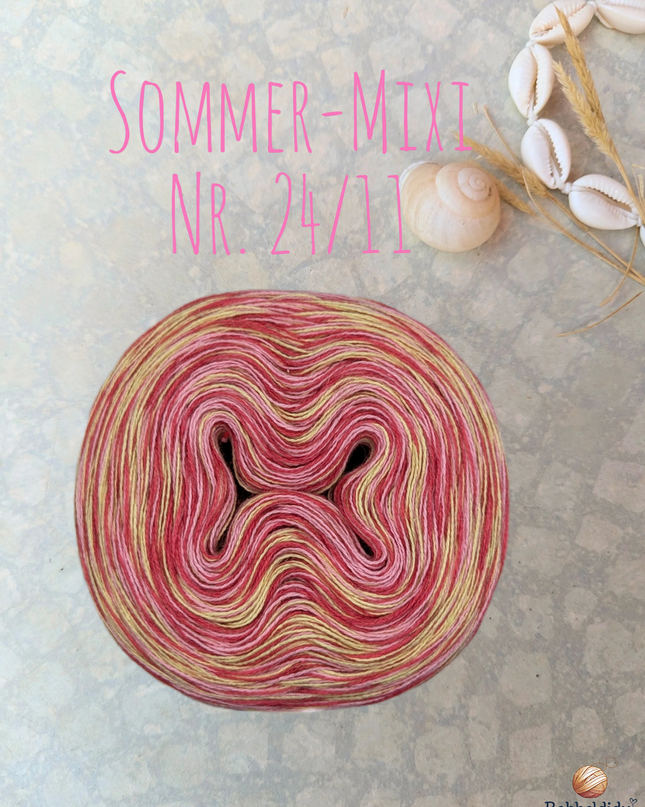 Bobbel Farbverlaufsgarn meliert "Sommer-Mixi Nr. 24/11"