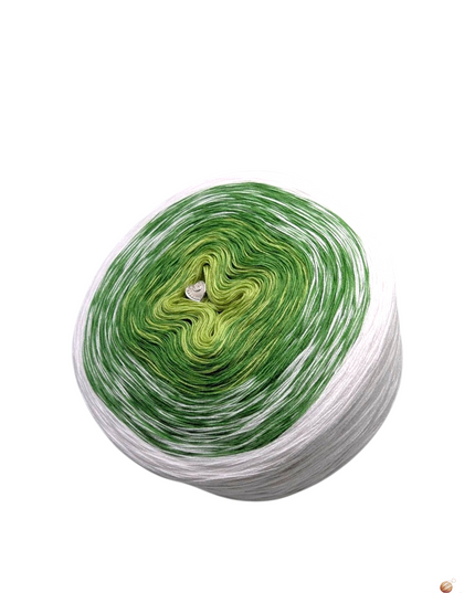 Bobbel Matcha Latte – Handgewickeltes Farbverlaufsgarn zum Häkeln & Stricken | Bobbeldidu