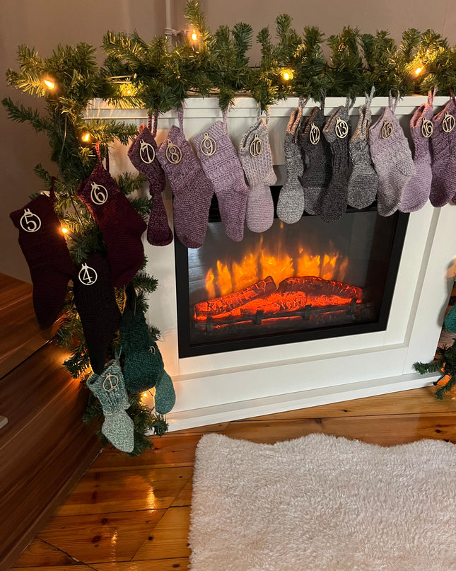 Häkel-Set "DIY Adventskalender Mini-Socks" | Anleitung (PDF) + Bobbelgarn