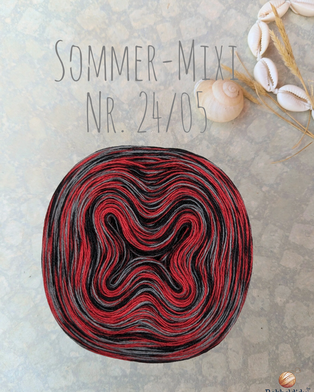 Bobbel Farbverlaufsgarn meliert "Sommer-Mixi Nr. 24/05"