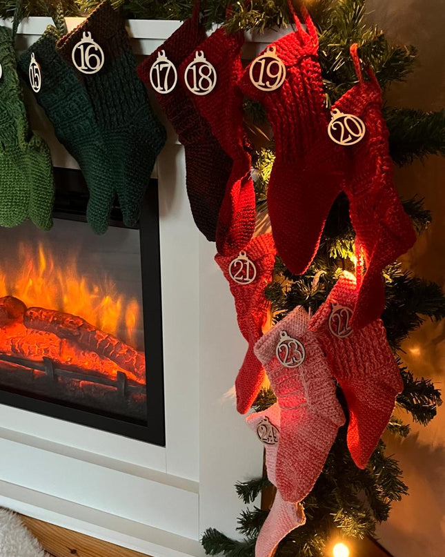 Häkel-Set "DIY Adventskalender Mini-Socks" | Anleitung (PDF) + Bobbelgarn