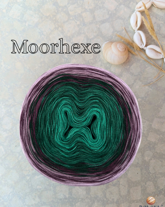 Bobbel Farbverlaufsgarn "Moorhexe"