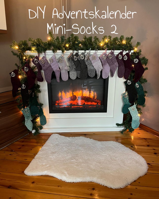 Häkel-Set "DIY Adventskalender Mini-Socks" | Anleitung (PDF) + Bobbelgarn
