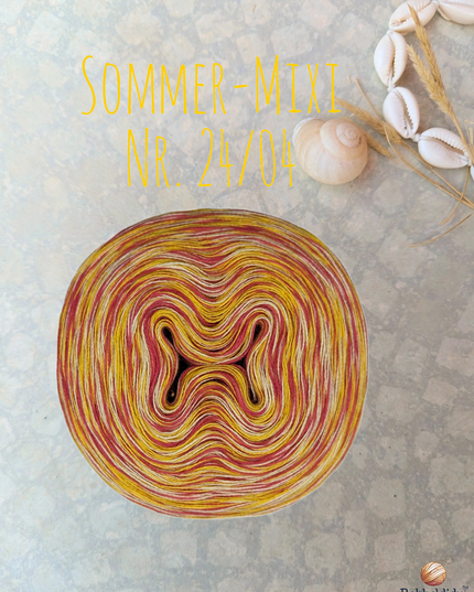 Bobbel Farbverlaufsgarn meliert "Sommer-Mixi Nr. 24/04"